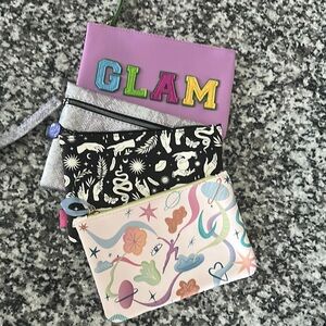 Colorful Pouch Set with Glam Design